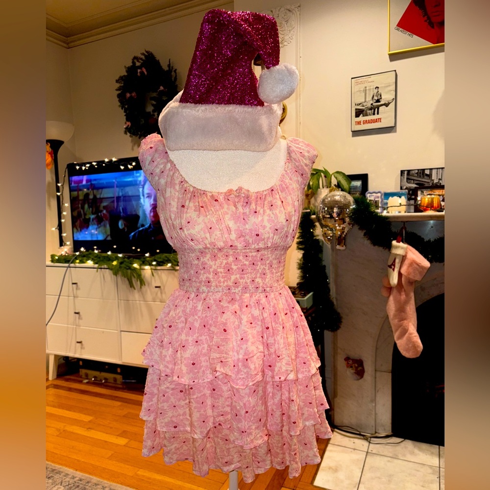 Star to Moon pink floral Romper